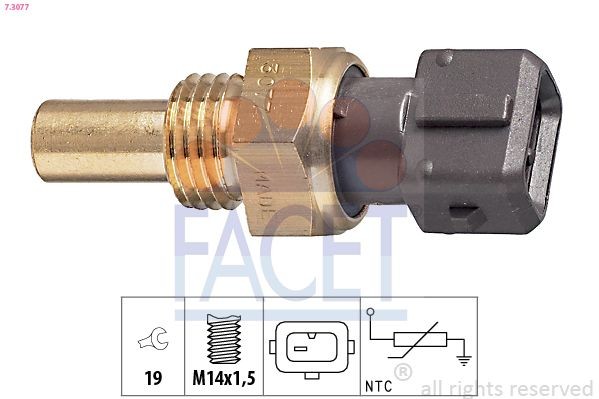 FACET Sensor, coolant temperature 7.3077 7.3077 FACET LAND ROVER temperature sensor