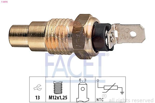 FACET Sensore, Temperatura refrigerante 7.3078 FACET 7.3078 Sonda di temperatura Nissan Z31 originali prezzo