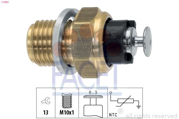 FACET Olietemperatuursensor 7.3093 FACET 7.3093 Olietemperatuursensor Transporter T5 prijs