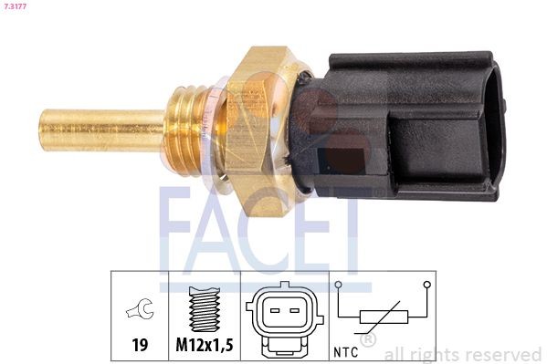 FACET Temperatuursensor 7.3177 FACET 7.3177 Koelmiddeltemperatuursensor Toyota Starlet P9 prijs