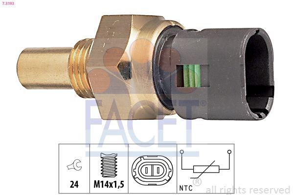 FACET Olietemperatuursensor 7.3193 FACET 7.3193 Olietemperatuursensor Renault Scenic 3 originele prijs