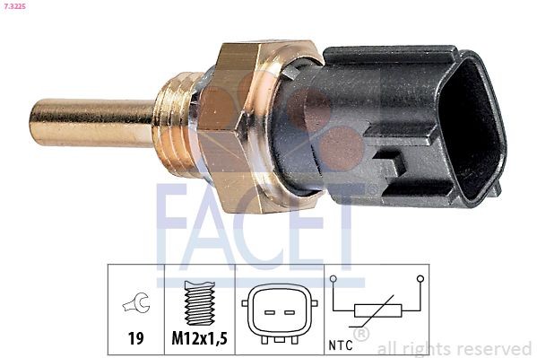 FACET Öltemperatursensor 7.3225 7.3225 FACET Mitsubishi Outlander 2 Öltemperatursensor Kosten