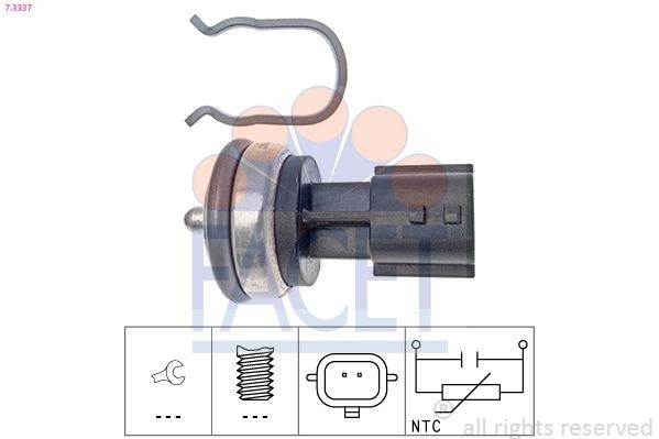 FACET Andur, Jahutusvedeliku temp. 7.3337 FACET Temperatuuriandurid FIAT 7.3337