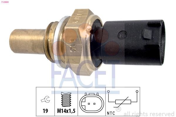 FACET Olietemperatur føler 7.3350 FACET 7.3350 Nissan Pick Up MD21 Olietemperatur føler pris