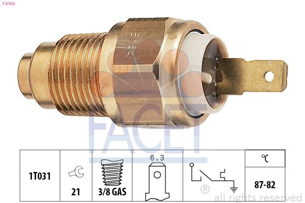 FACET Termocontatto ventola radiatore 7.5154 FACET 7.5154 Termocontatto ventola radiatore Daihatsu Hijet S85 prezzo
