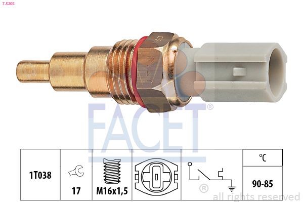 FACET Termocontatto ventola radiatore 7.5205 FACET 7.5205 Termocontatto ventola radiatore Mazda 6 GG Sedan originale prezzo