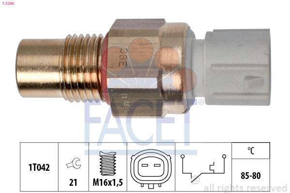 Termocontatto ventola radiatore FACET 7.5246 FACET 7.5246 Bulbo radiatore HYUNDAI ACCENT 2012
