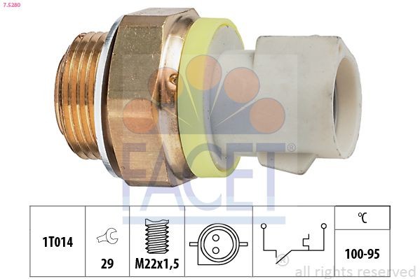 FACET Temperaturschalter, Kühlerlüfter 7.5280 Thermoschalter Lüfter FACET TRANSIT CUSTOM 7.5280 günstig
