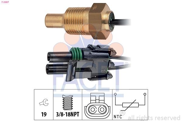 FACET Temperaturschalter, Kühlerlüfter 7.5638 Lüfterschalter FACET TRANSIT CUSTOM 7.5638 günstig