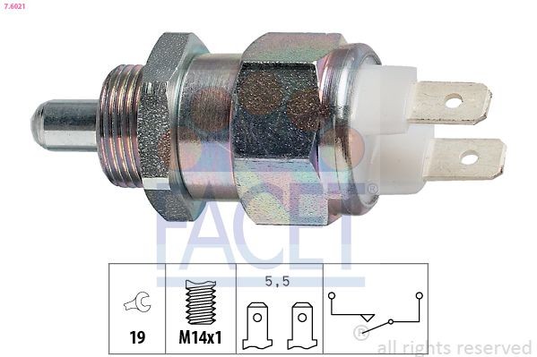 FACET Spínač cúvacích svetiel 7.6021 FACET 7.6021 Spínač cúvacích svetiel Skoda Felicia 6U1 originálne cena