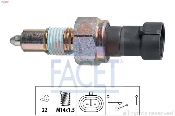 FACET Bryter, ryggelys 7.6067 pris Bryter ryggelys Fiat 199 7.6067 FACET