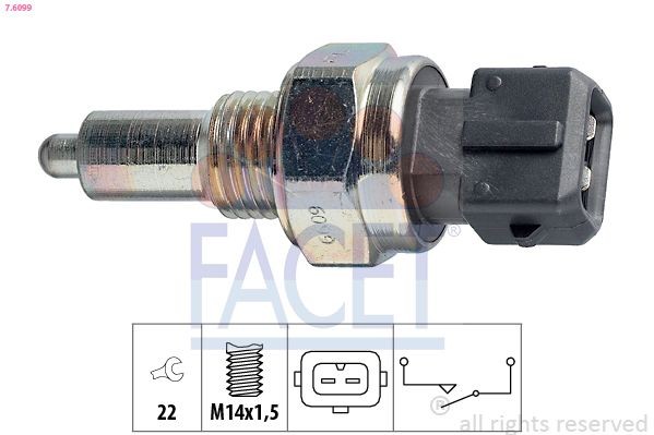 FACET Lüliti, tagurdustuli 7.6099 FACET 7.6099 Lüliti tagurdustuli Porsche Cayenne 92A hind