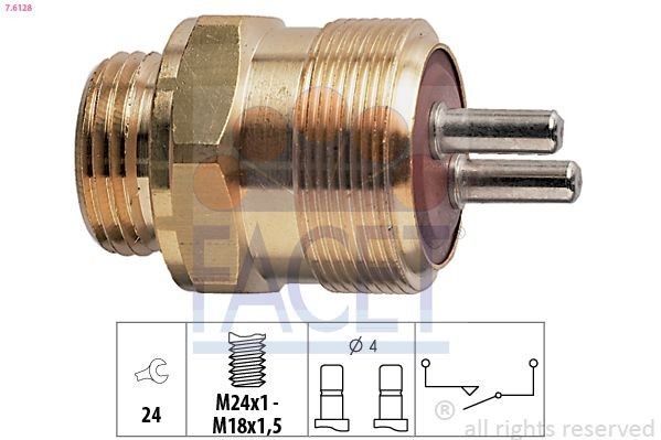 FACET Kytkin, peruutusvalo 7.6128 7.6128 FACET Peruutusvalon kytkin MAZDA E-sarja