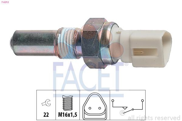 FACET Interruttore, Luce di retromarcia 7.6212 FACET 7.6212 Interruttore retromarcia 340-360 Sedan (344) originale prezzo