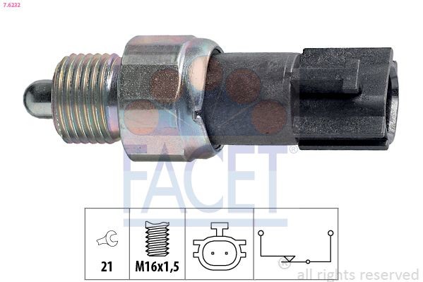 Bryter, ryggelys FACET 7.6232 FACET 7.6232 Bryter ryggelys Renault KOLEOS 2019