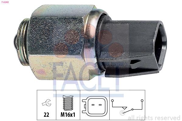 FACET Lüliti, tagurdustuli 7.6242 FACET 7.6242 Lüliti tagurdustuli Ford Mondeo mk2 Kombi originaal hind