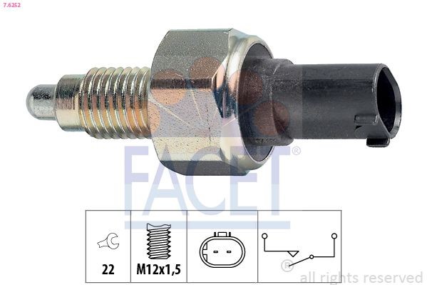 FACET Reverse light switch 7.6252 Mercedes SPRINTER FACET reverse light switch 76252