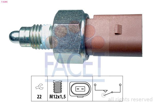 FACET Lüliti, tagurdustuli 7.6266 FACET 7.6266 Lüliti tagurdustuli A2 (8Z0) hind