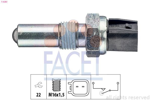 FACET Interruttore, Luce di retromarcia 7.6283 FACET 7.6283 Interruttore retromarcia Mazda 3 BN prezzo