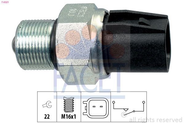 FACET Reverse light switch 7.6321 FORD MAVERICK FACET reverse light switch 76321