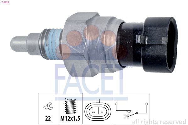 FACET Διακόπτης, φώτα όπισθεν 7.6323 FACET 7.6323 Βαλβίδα όπισθεν Ford KUGA γνήσια