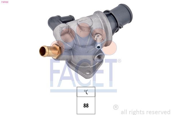 FACET Kühlwasserthermostat 7.8122 Kühler-Thermostat FACET Lancia THEMA 7.8122
