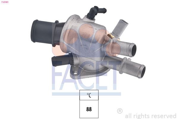Termostato motore FACET 7.8181 EPS 1.880.181 FACET 7.8181 Valvola termostatica Fiat MULTIPLA 2000