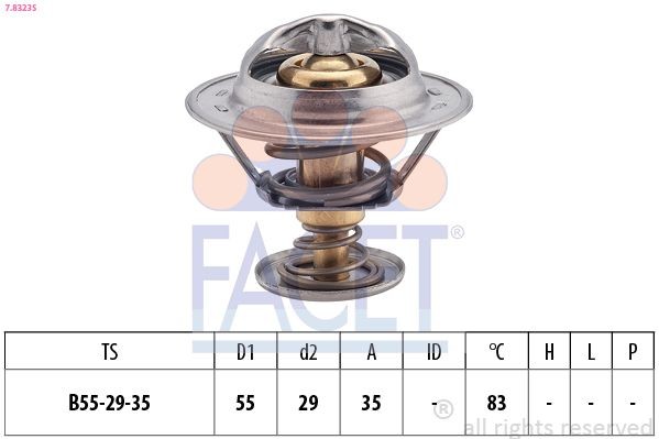 FACET Thermostat d'eau 7.8323S FACET 7.8323S Thermostat d'eau