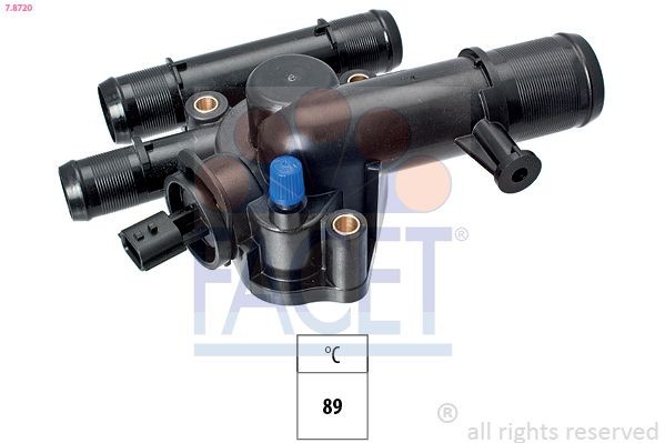 FACET Termostaatti, jäähdytysneste 7.8720 7.8720 FACET Termostaatti RENAULT MEGANE
