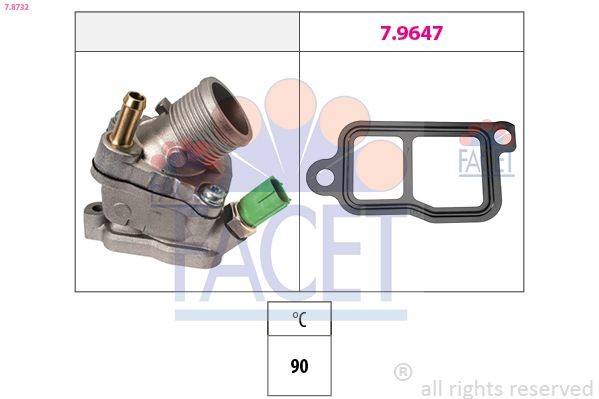 FACET Kühlwasserthermostat 7.8732 Thermostat, Kühlmittel FACET 740 7.8732 günstig
