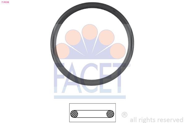 FACET Φλάντζα, θερμοστάτης 7.9538 Φλάντζα θερμοστάτης FACET Alfa Romeo MITO 7.9538