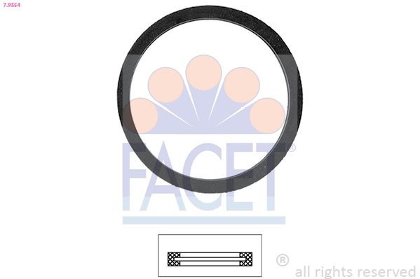 Pakning, termostat FACET 7.9554 FACET 7.9554 Pakning termostat CITROËN C5 2014