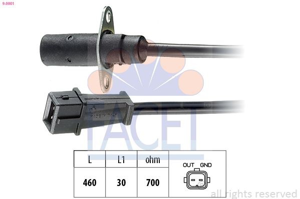 FACET Kurbelwellensensor 9.0001 9.0001 OT-Geber ALFA ROMEO GIULIA FACET kaufen