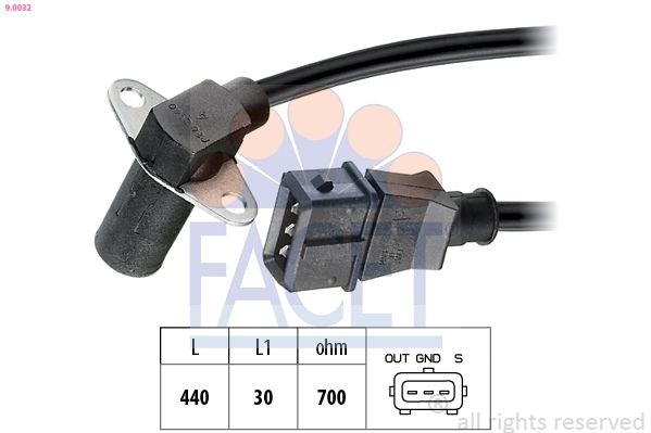 FACET Generatore di impulsi, Albero a gomiti 9.0032 9.0032 costo Sensore giri motore MERCEDES-BENZ MARCO POLO FACET