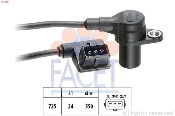 FACET Krukassensor 9.0130 9.0130 BDP-sensor FORD USA F-350 FACET