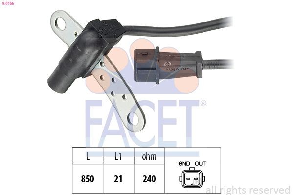 FACET Crankshaft sensor 9.0165 9.0165 FACET VOLVO crank position sensor