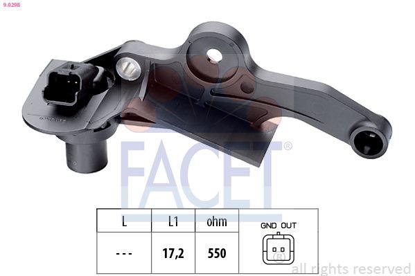 FACET Krukassensor 9.0298 Citroën BX BDP-sensor FACET 9.0298