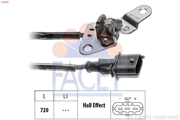 FACET Nockenwellensensor 9.0355 9.0355 FACET MINI Nockenwellensensor
