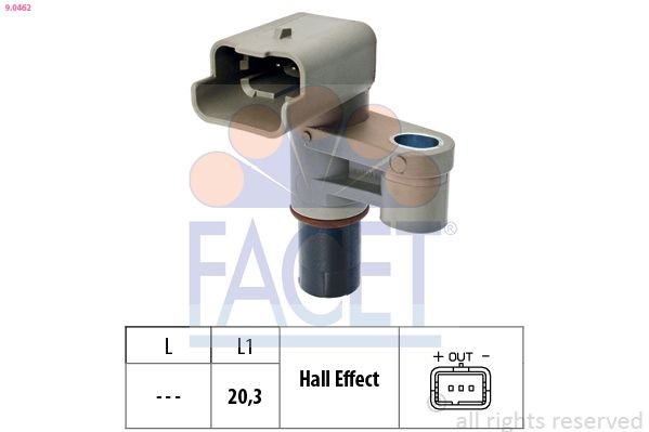 FACET Camshaft position sensor 9.0462 9.0462 FACET PEUGEOT cmp sensor