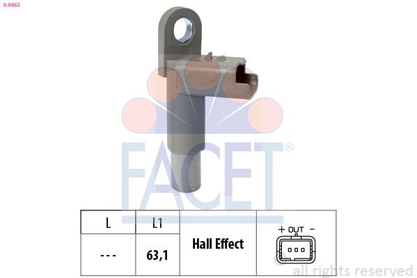 FACET Camshaft position sensor 9.0463 9.0463 FACET camshaft position sensor PEUGEOT
