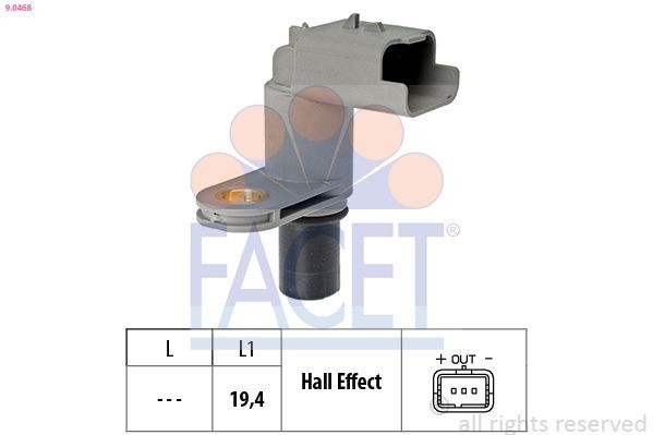 FACET Camshaft position sensor 9.0468 9.0468 FACET PEUGEOT cam position sensor