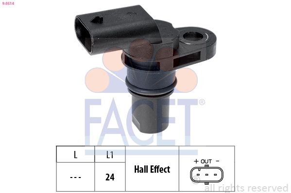 FACET Nockenwellensensor 9.0514 Impulsgeber Nockenwelle FACET Volkswagen T-ROC 9.0514