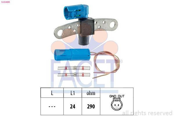 FACET Krukassensor 9.0540K 9.0540K BDP-sensor NISSAN VANETTE FACET
