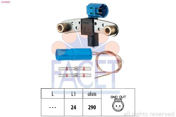 FACET Capteur PMH 9.0545K Renault ALASKAN Capteur de vilebrequin FACET 9.0545K