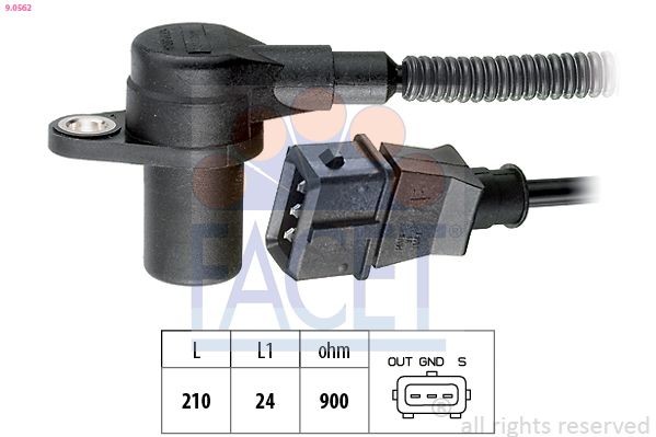 FACET Generatore di impulsi, Albero a gomiti 9.0562 9.0562 costo Sensore giri motore KIA STONIC FACET