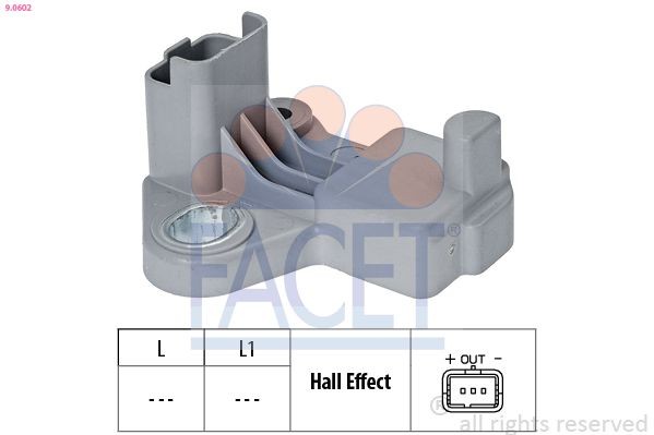 FACET Krukassensor 9.0602 Krukas positie sensor DAIHATSU FACET 9.0602
