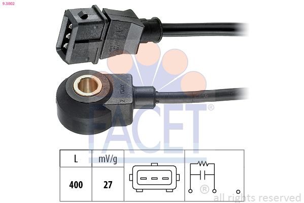 FACET Sensor de detonação 9.3002 Sensor de detonação FACET GIULIETTA 9.3002 baratos