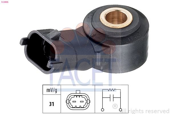 FACET Klopfsensor 9.3006 9.3006 Klopfsensor MITSUBISHI PAJERO PININ FACET kaufen