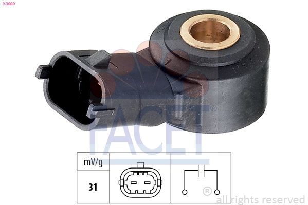 FACET Detonatsiooniandur 9.3009 FACET 9.3009 originaal Detonatsiooniandur Yaris IV (_P21_, _PA1_, _PH1_) hind