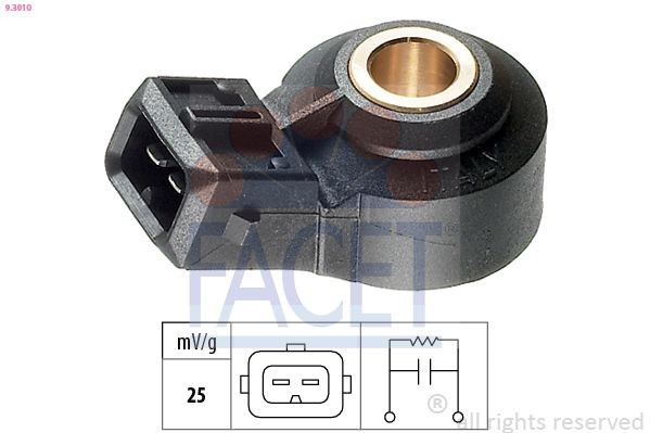 FACET Sensor de detonação 9.3010 9.3010 Sensor de detonação ALFA ROMEO GIULIETTA FACET